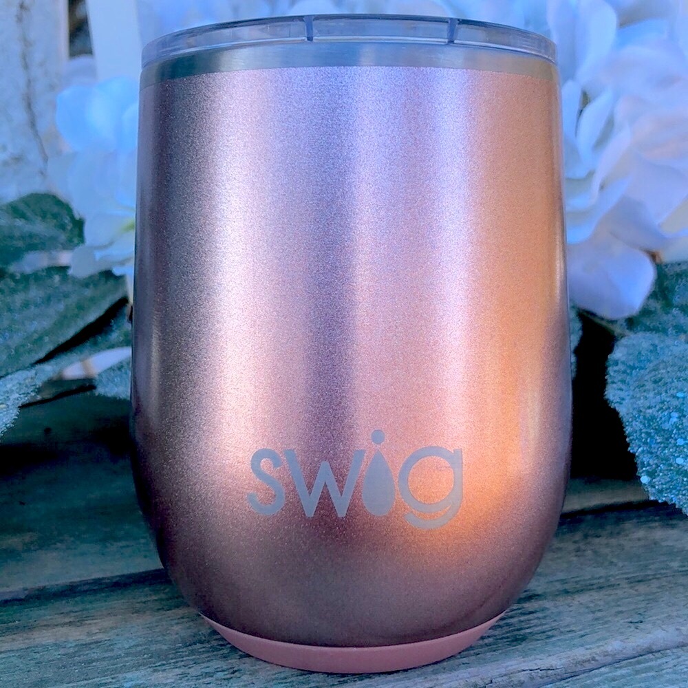Swig Life Metallic Rose Gold Stemless Cup
